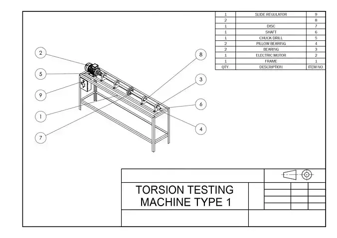 Torsion Testing Machine 3D print model
