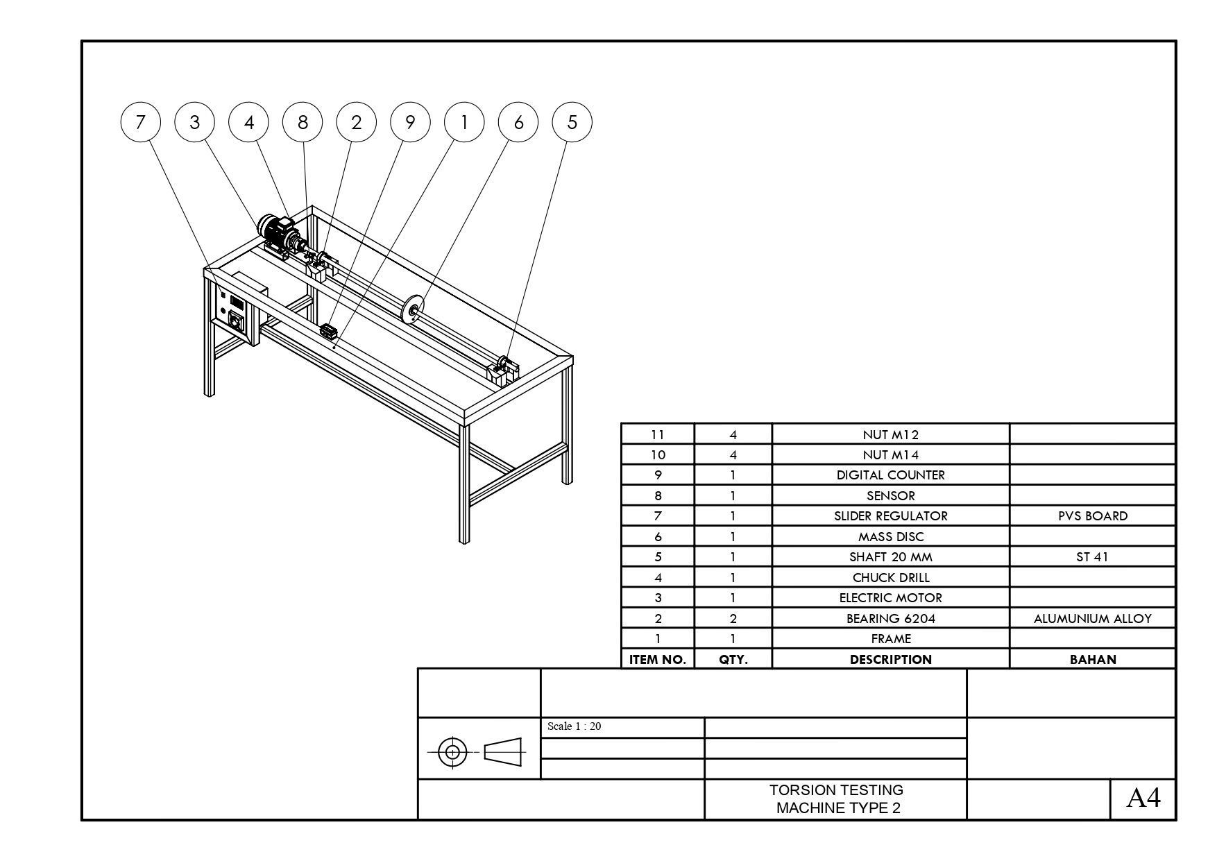 Torsion Testing Machine 3D print model_1