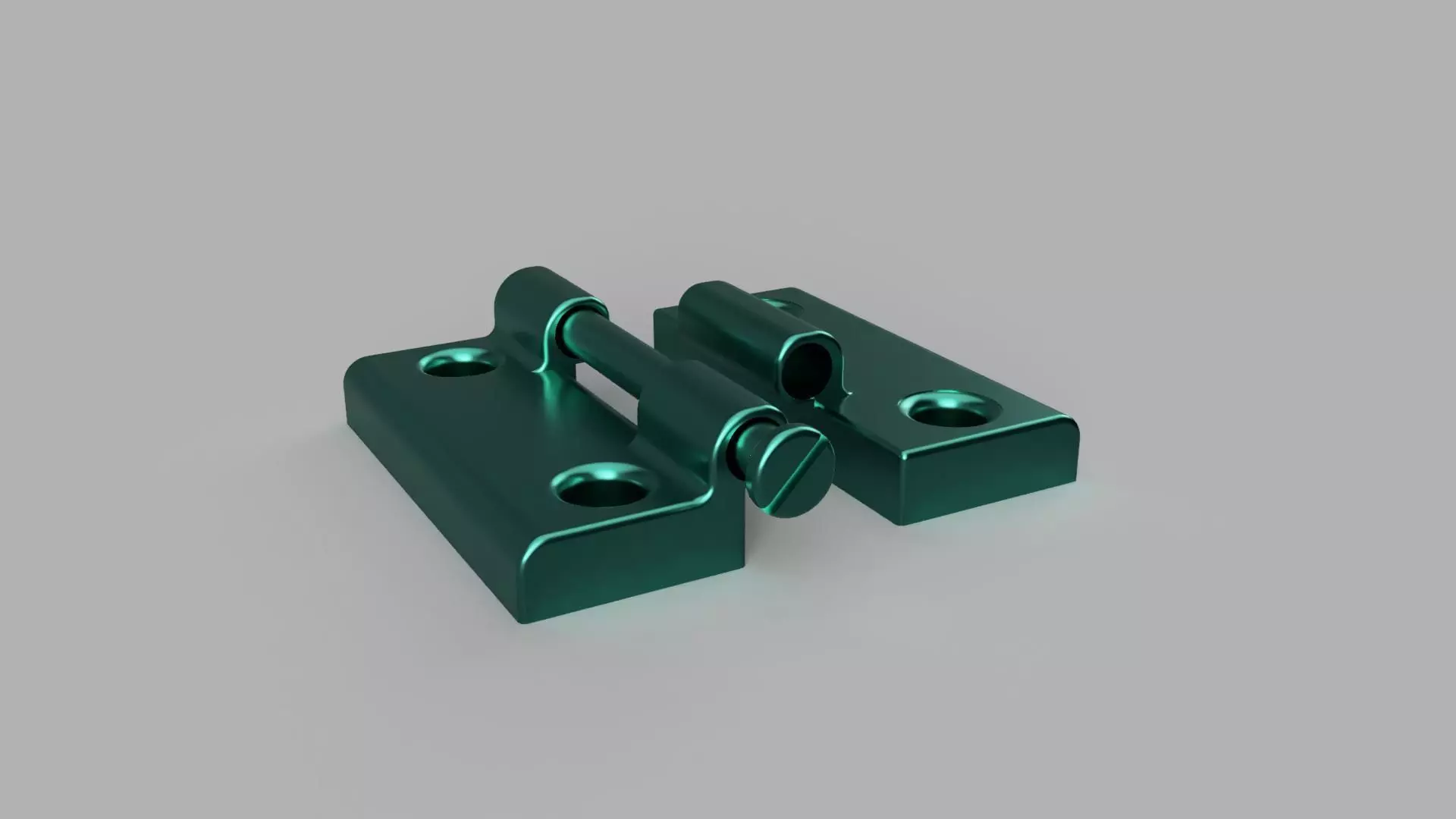 Hinge pair of metal hinges Free 3D print model_0
