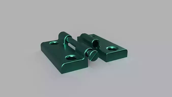 Hinge pair of metal hinges