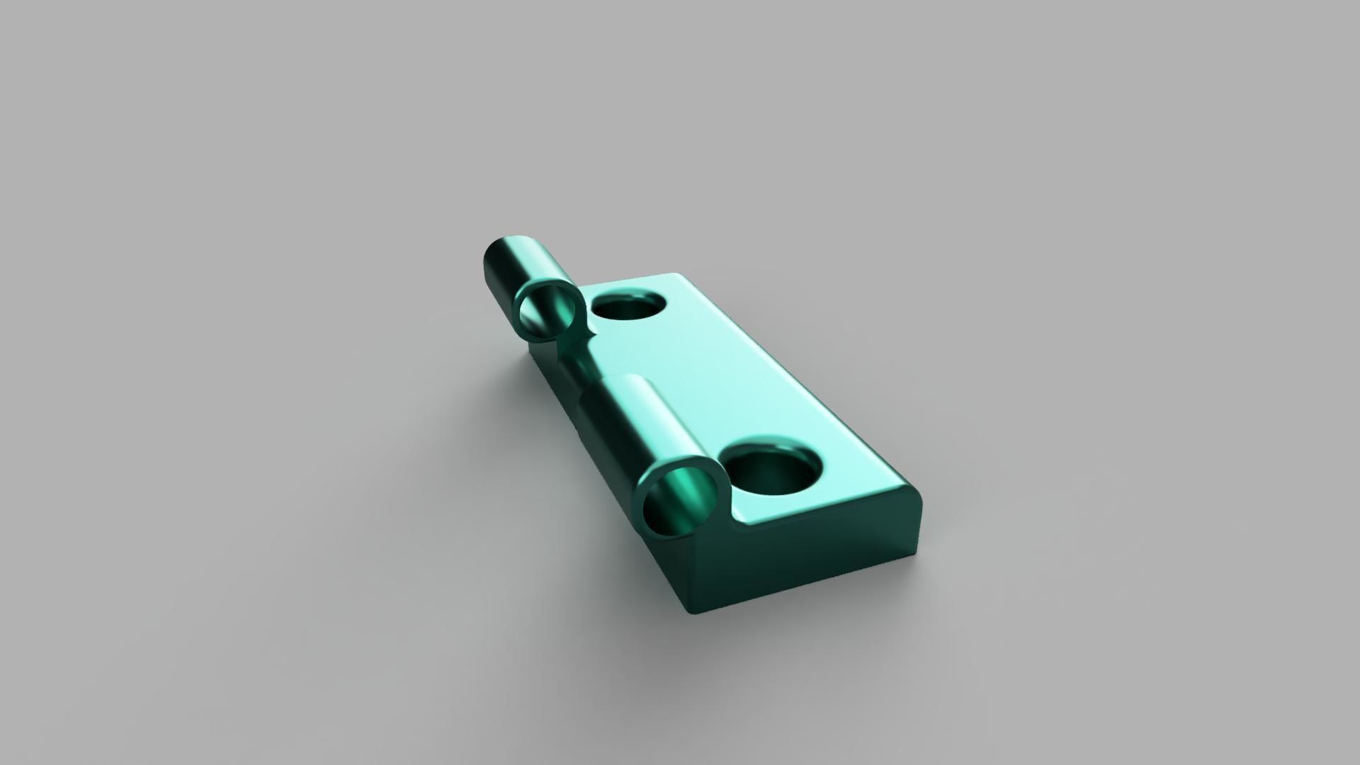 Hinge pair of metal hinges Free 3D print model_2