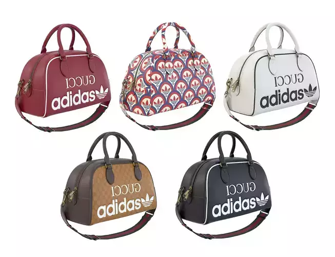 Adidas x Gucci mini Duffle Bag 3D Model Collection