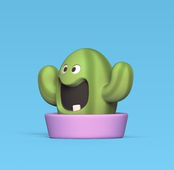 Cactus Holder 3D print model_1