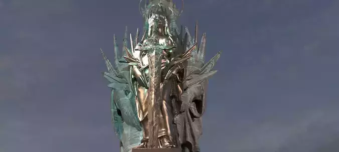 Elegant Queen Statue 3 