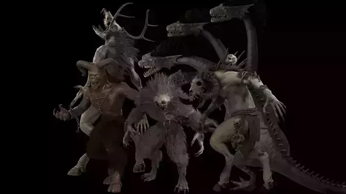 Monster Pack 3D Model Collection