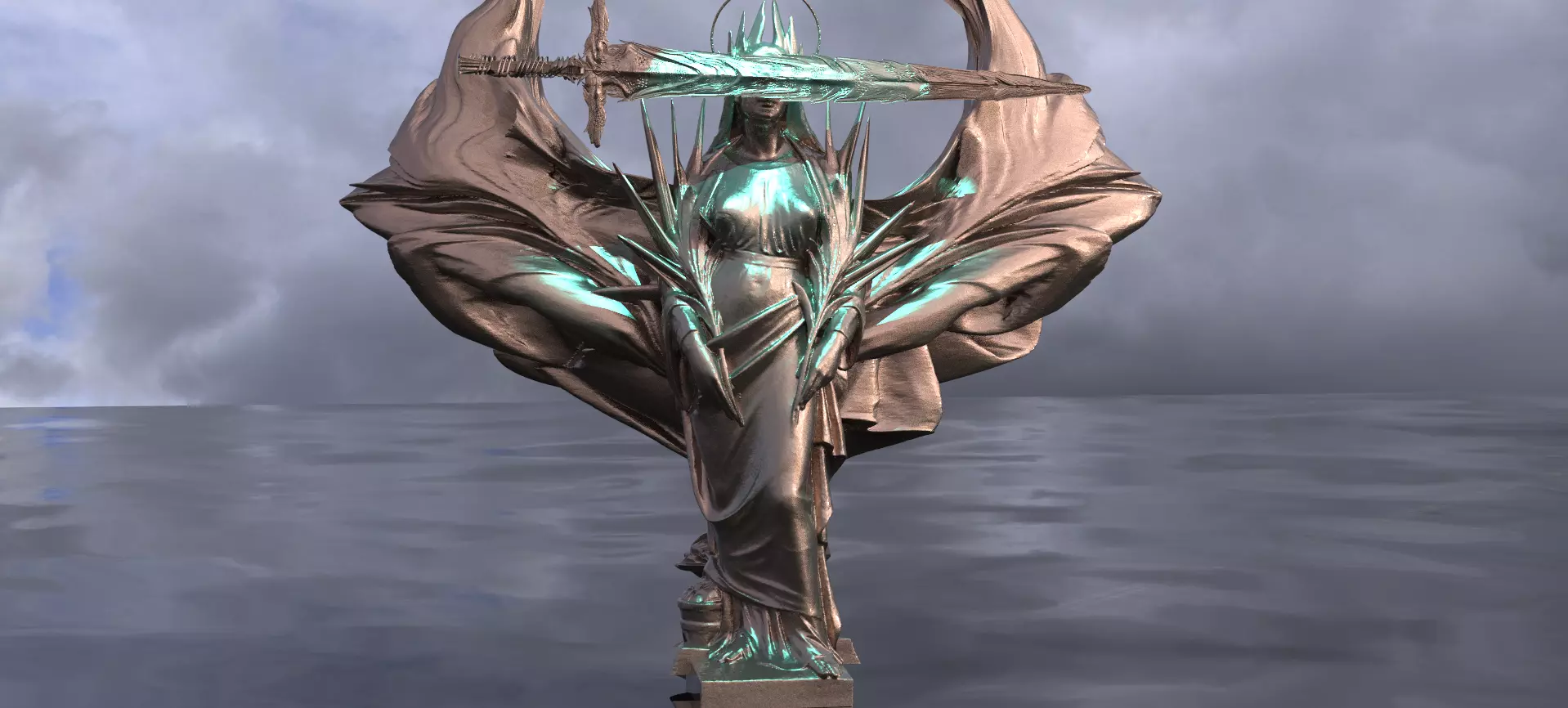 Lady of the Lake Power Handing Excalibur 2 3D model