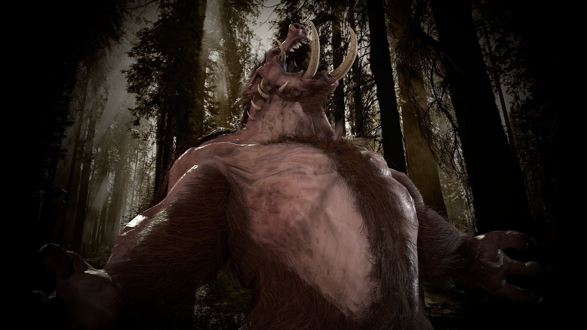 WereBoar mammoth Low-poly 3D model_37