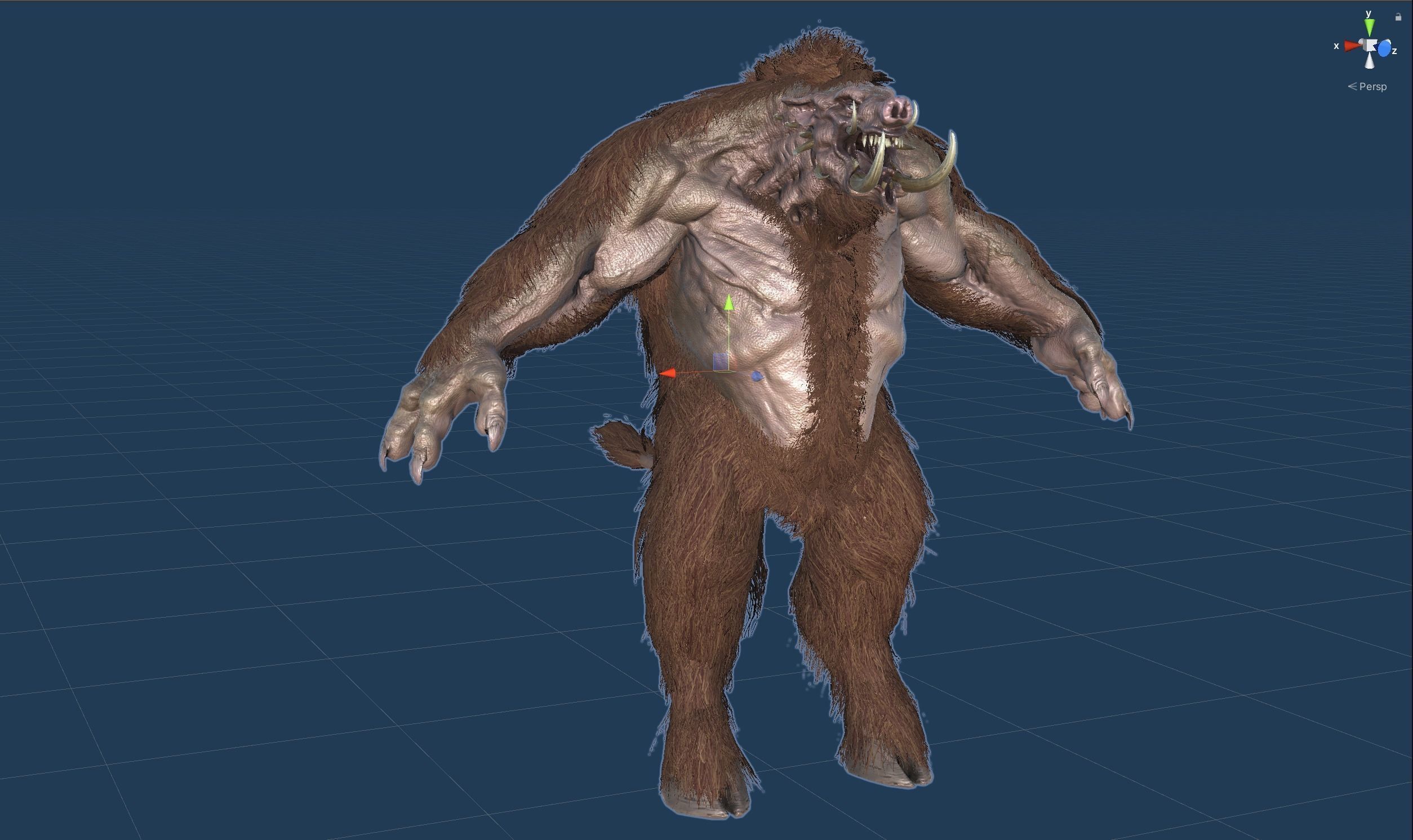 WereBoar mammoth Low-poly 3D model_60