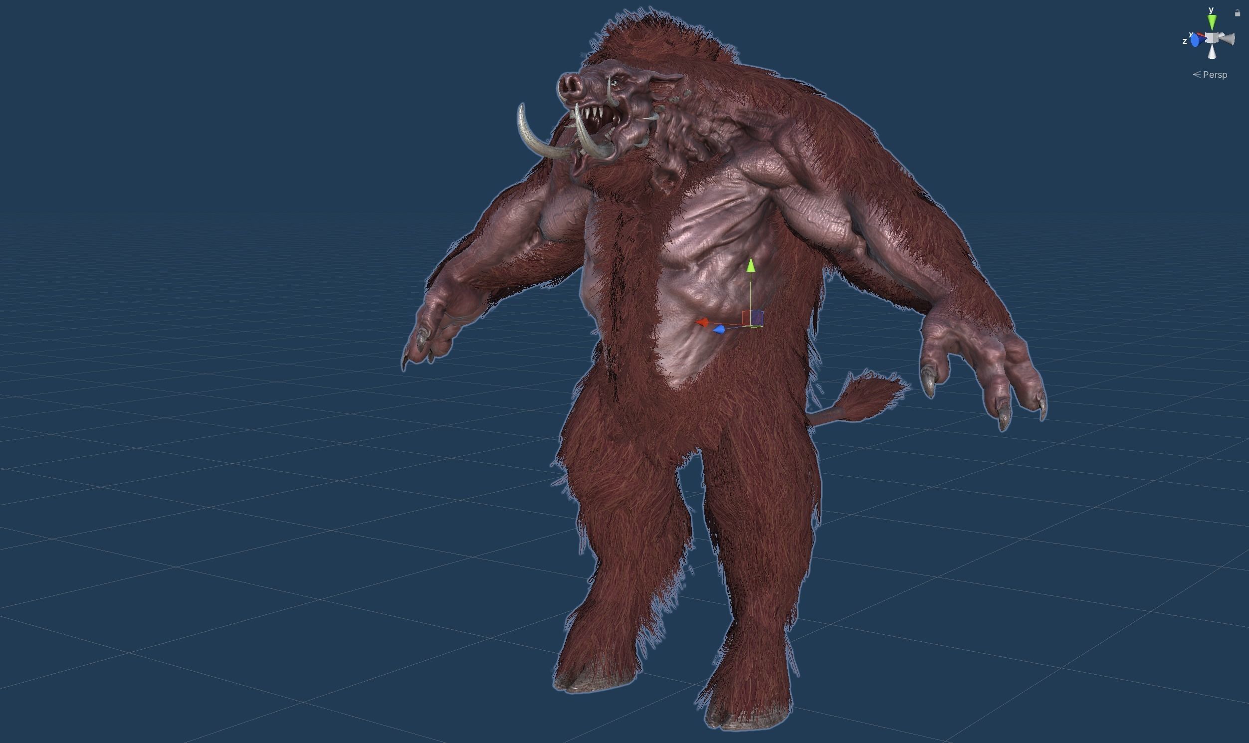 WereBoar mammoth Low-poly 3D model_63