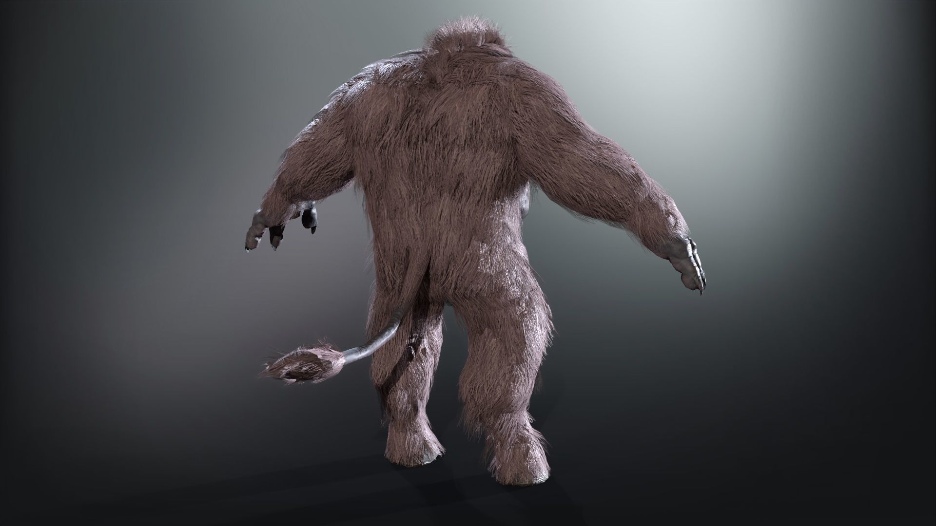 WereBoar mammoth Low-poly 3D model_18