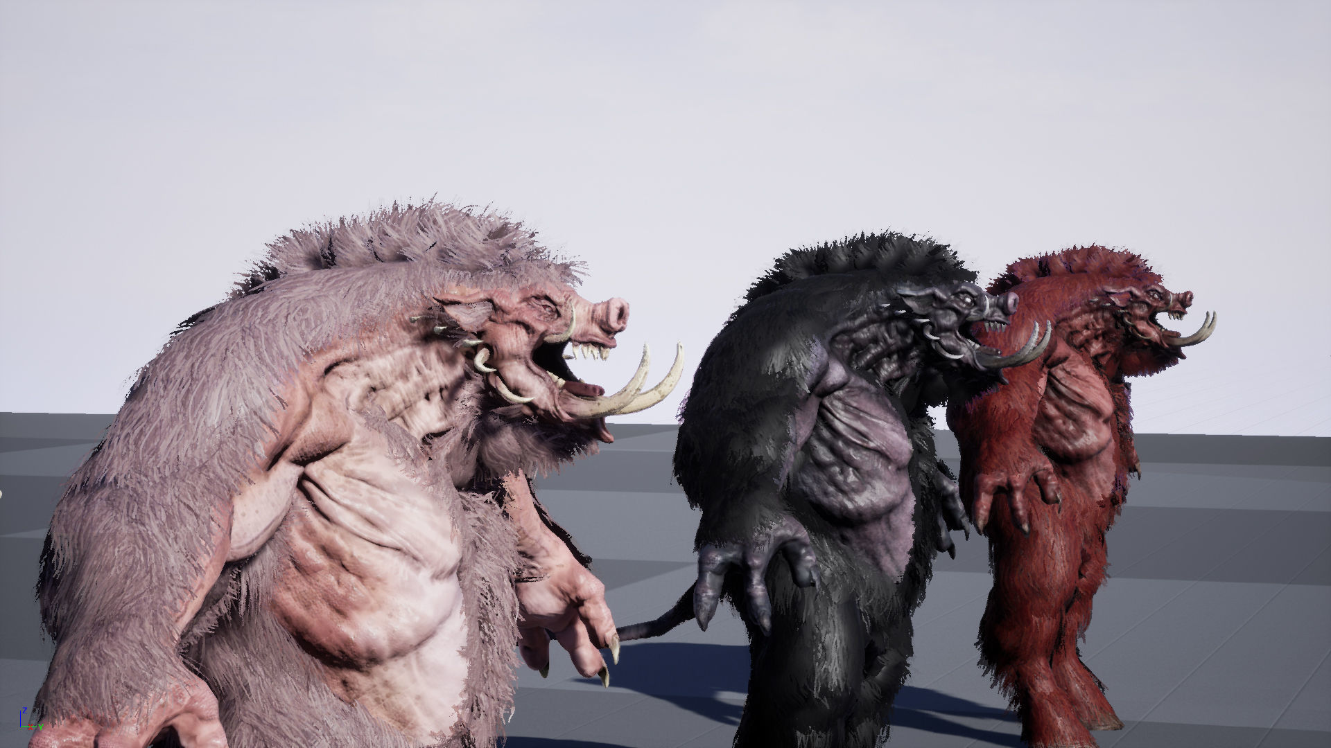 WereBoar mammoth Low-poly 3D model_59