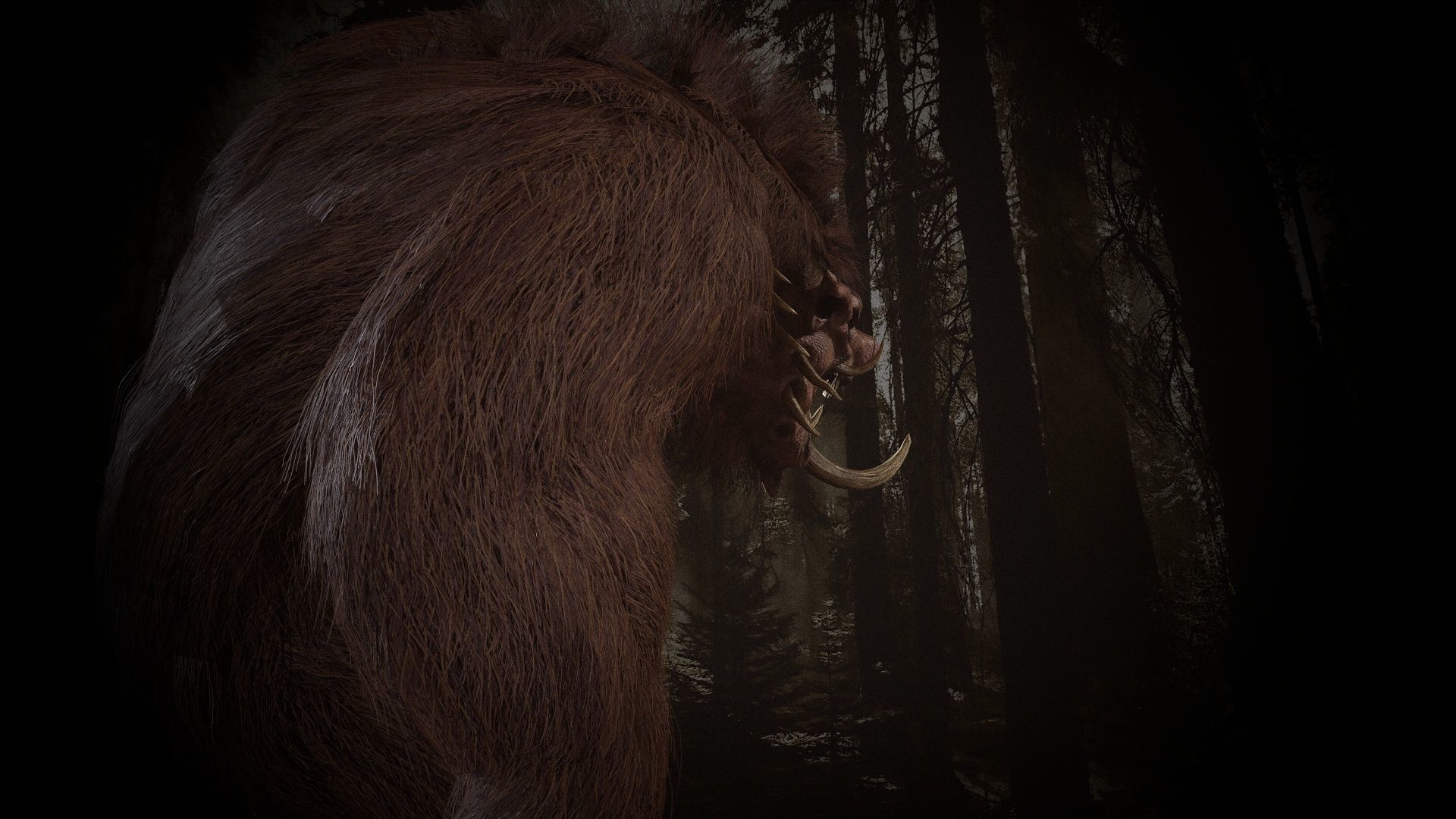 WereBoar mammoth Low-poly 3D model_50