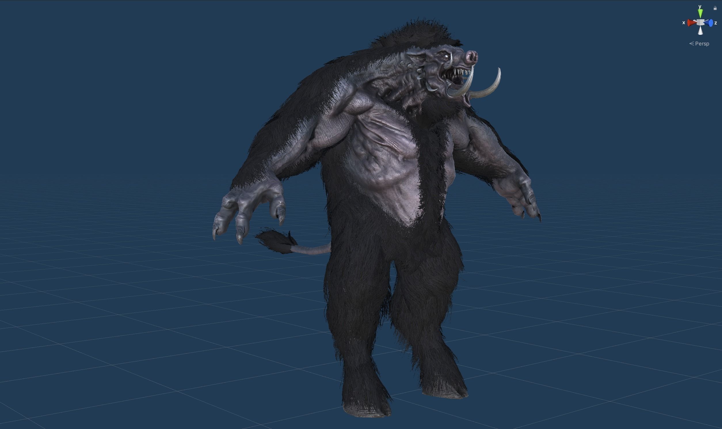 WereBoar mammoth Low-poly 3D model_62