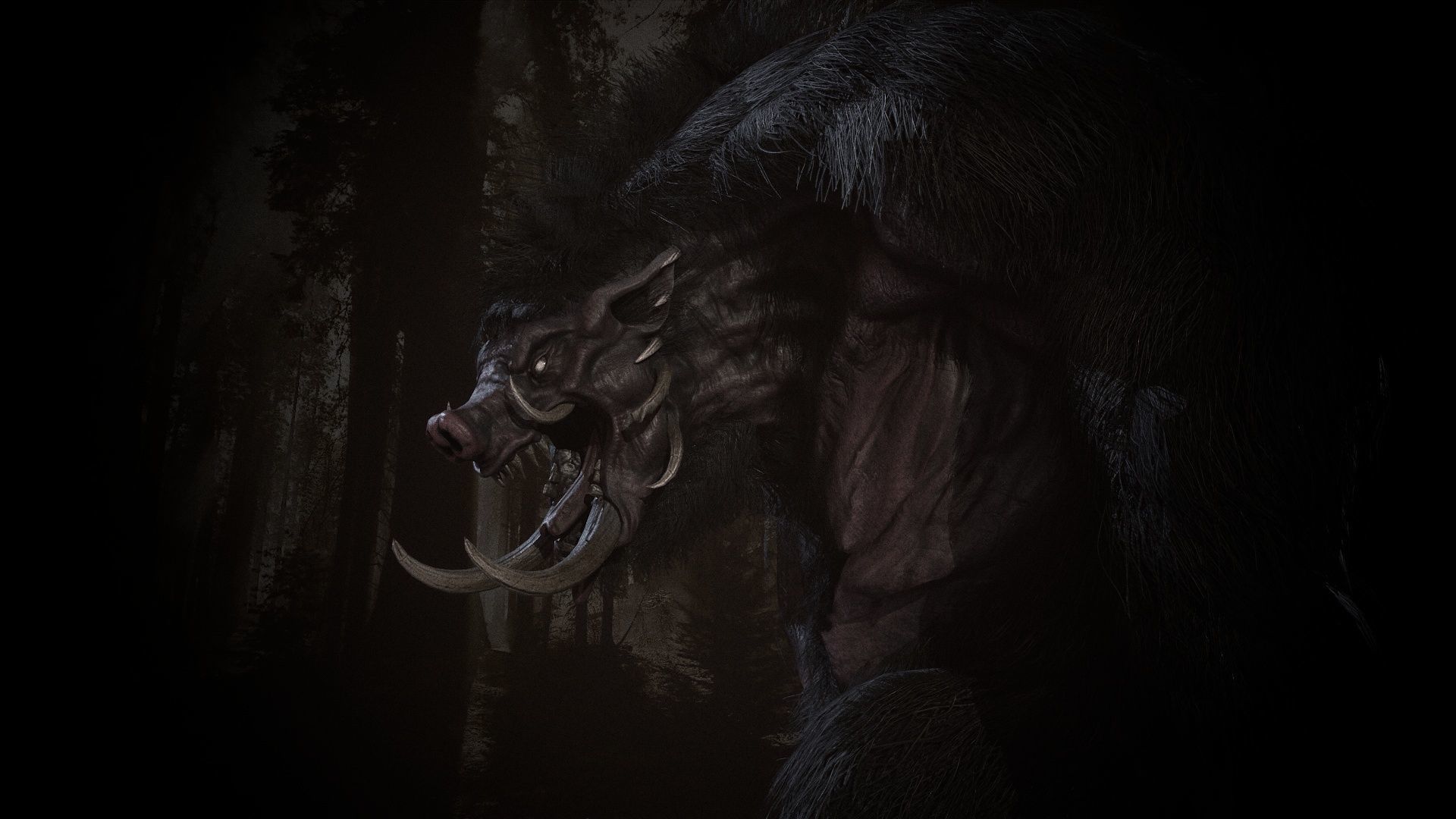 WereBoar mammoth Low-poly 3D model_51