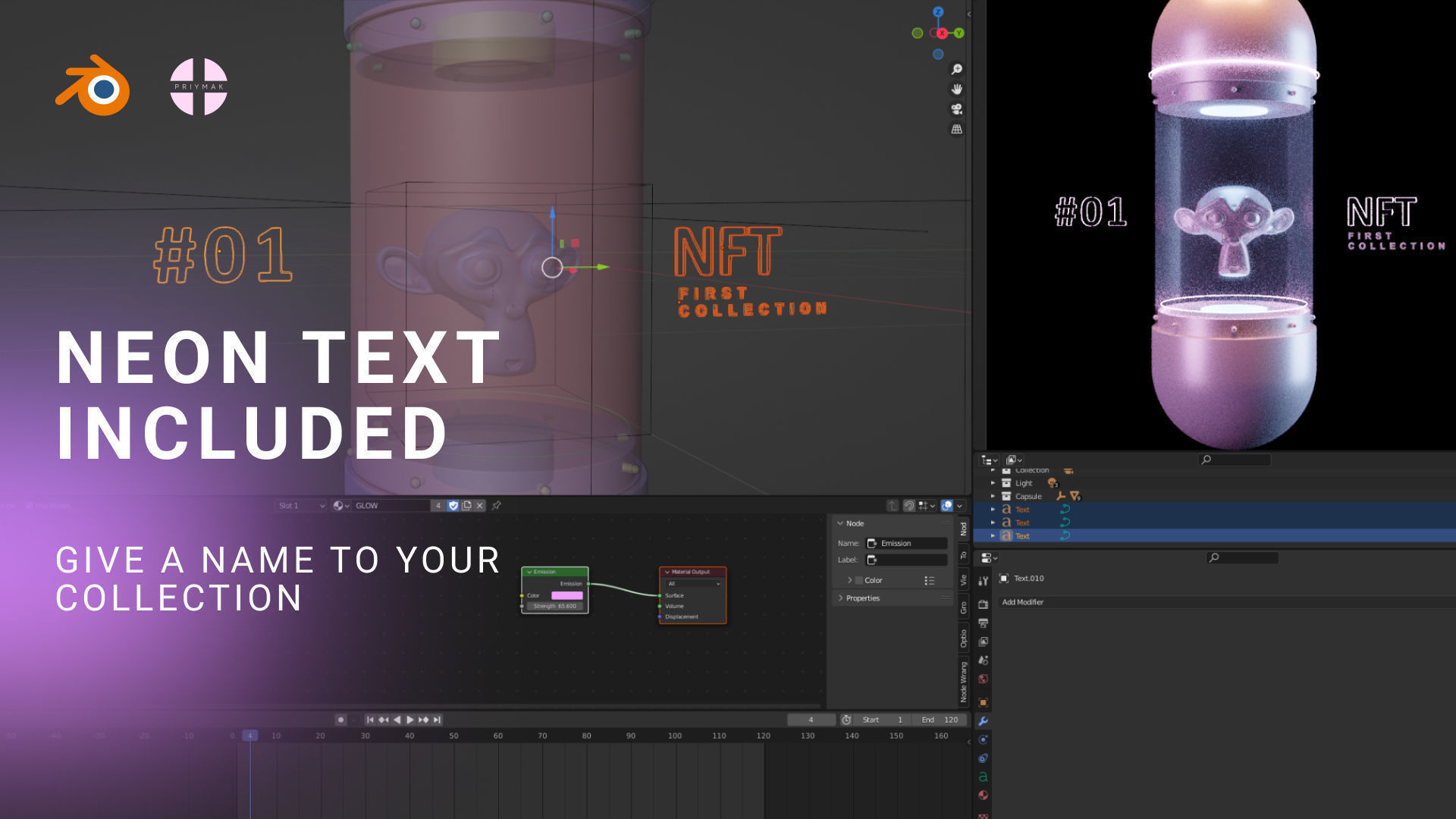 NFT CAPSULE animated template for Blender 3D model_6