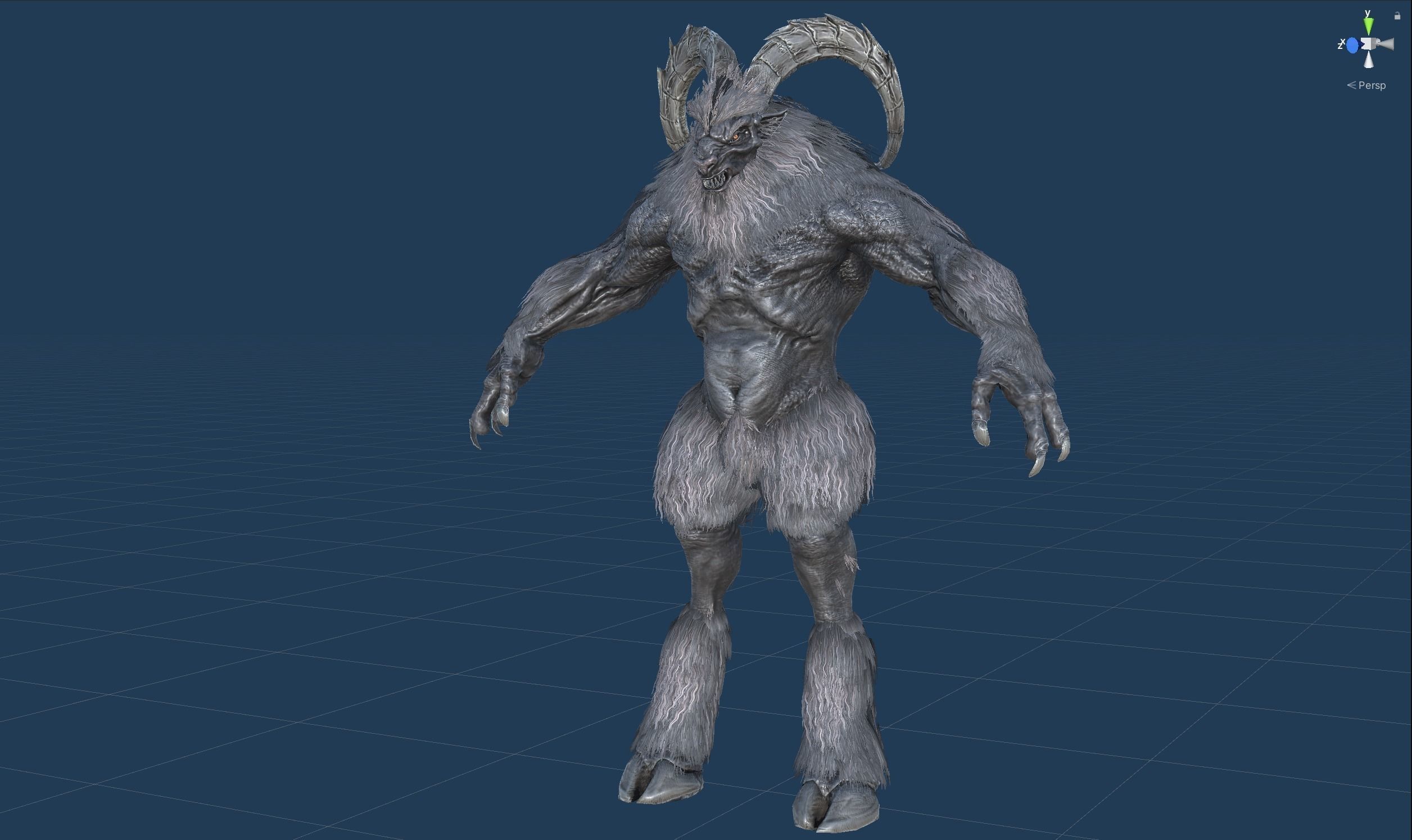 Baphomet demon Low-poly 3D model_50