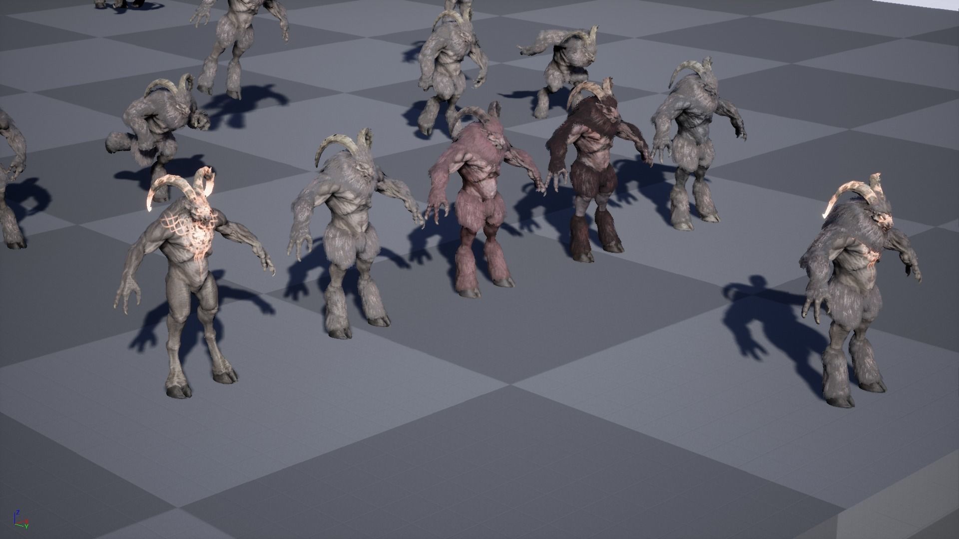 Baphomet demon Low-poly 3D model_45