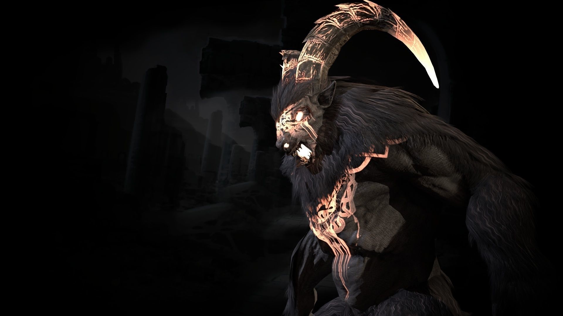 Baphomet demon Low-poly 3D model_34