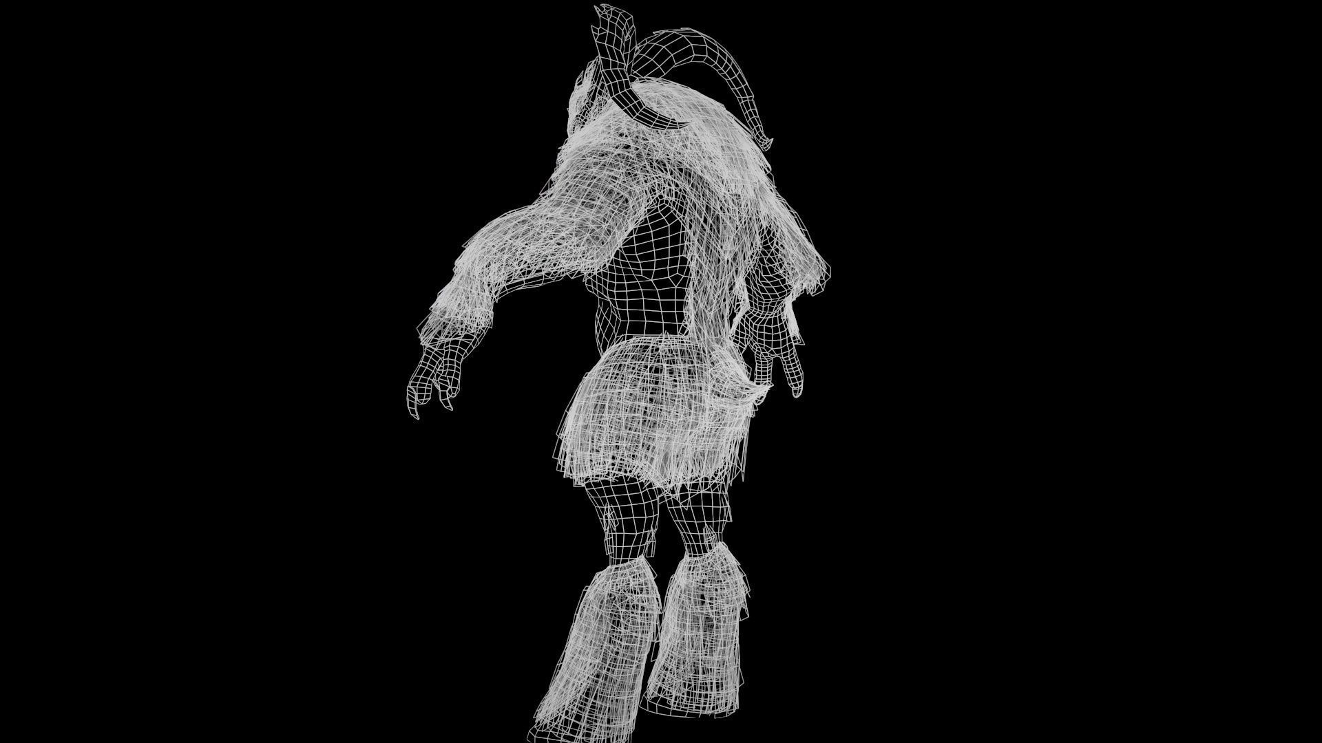 Baphomet demon Low-poly 3D model_18