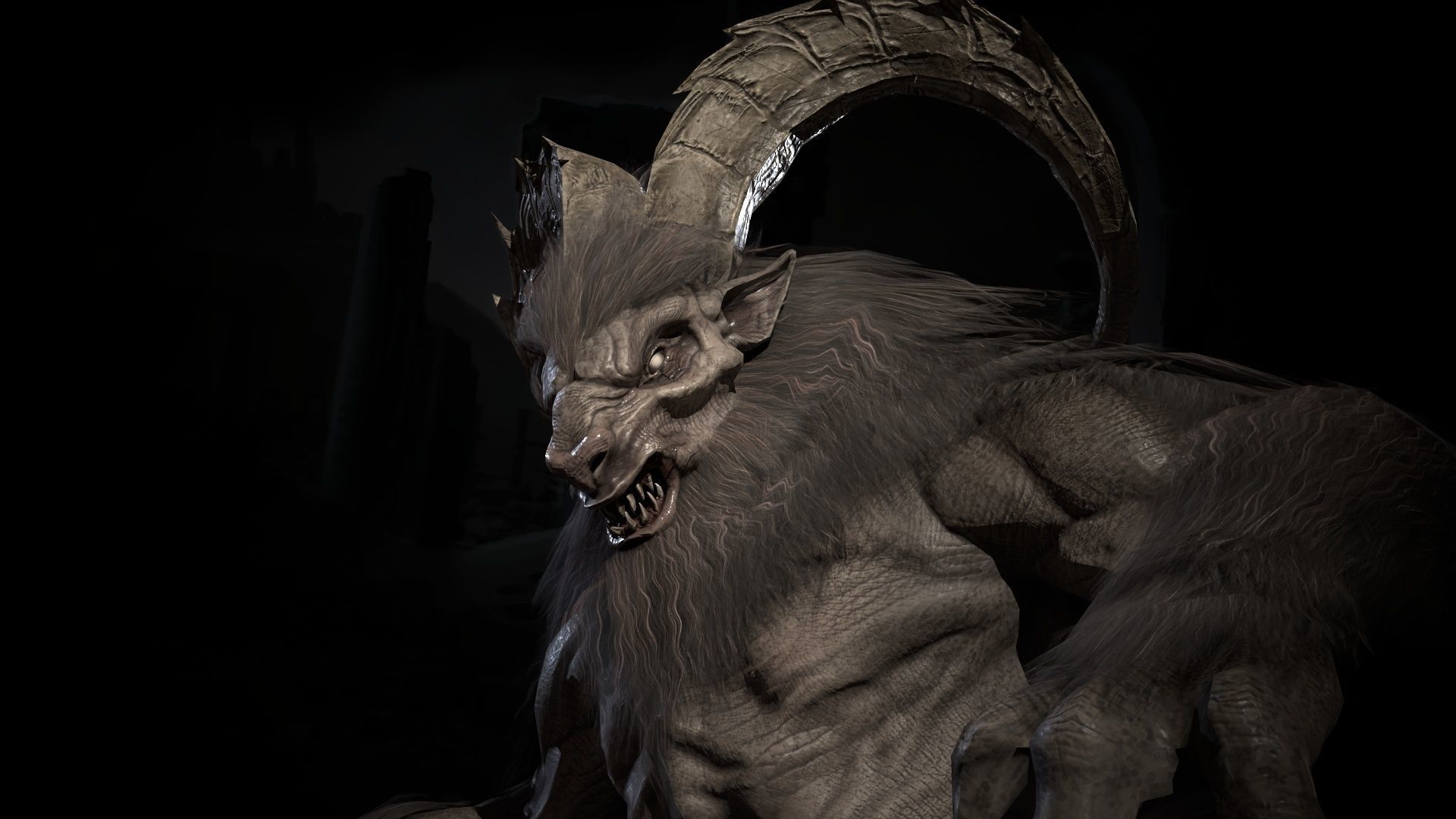 Baphomet demon Low-poly 3D model_43