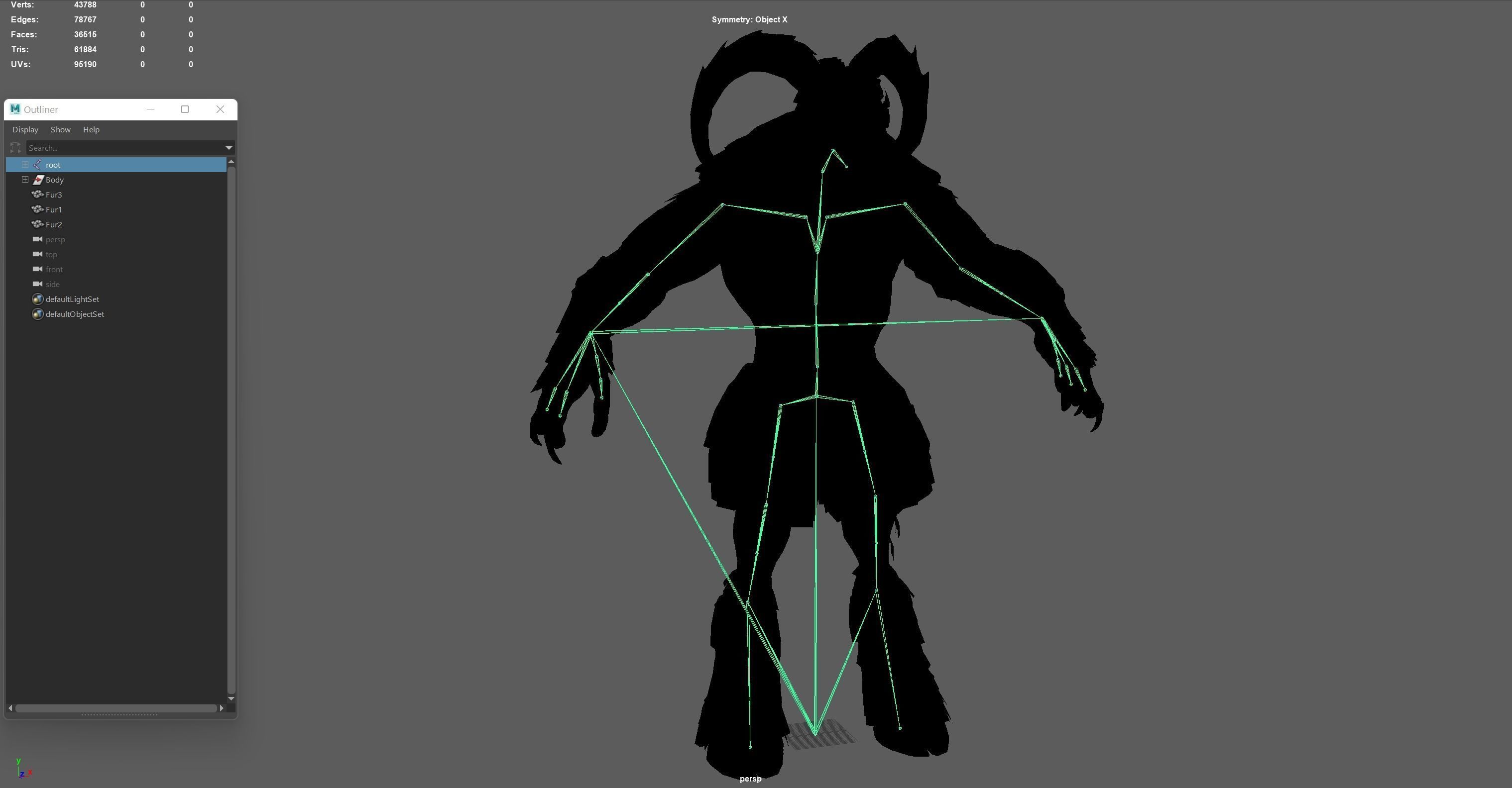 Baphomet demon Low-poly 3D model_49