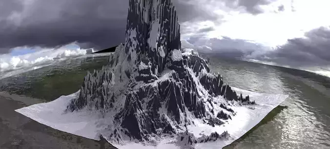 Narnian Great snow mountain 2 3D model