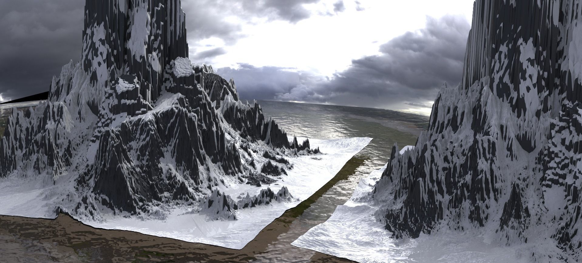 Mount Olympus mountain 2 3D model_1