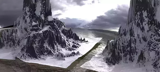 Mount Olympus mountain 2 3D model