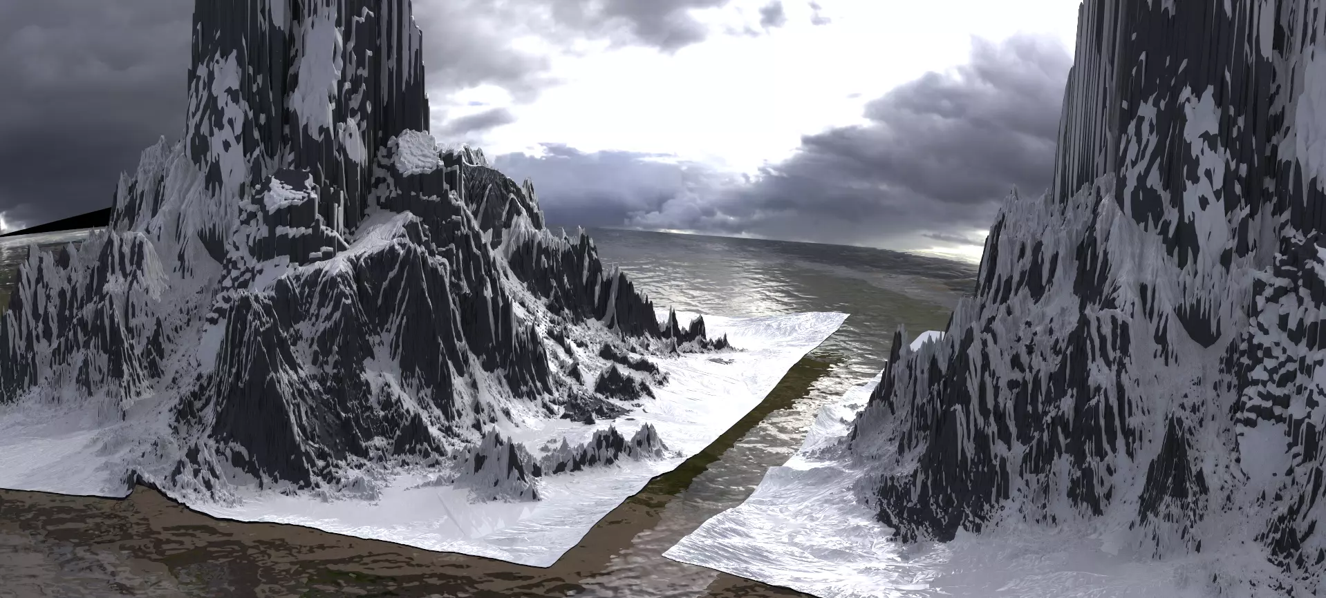 Mount Olympus mountain 2 3D model_0