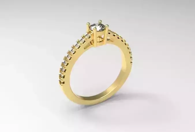 ENGAGEMENT RING  BSTTR01  3D print model