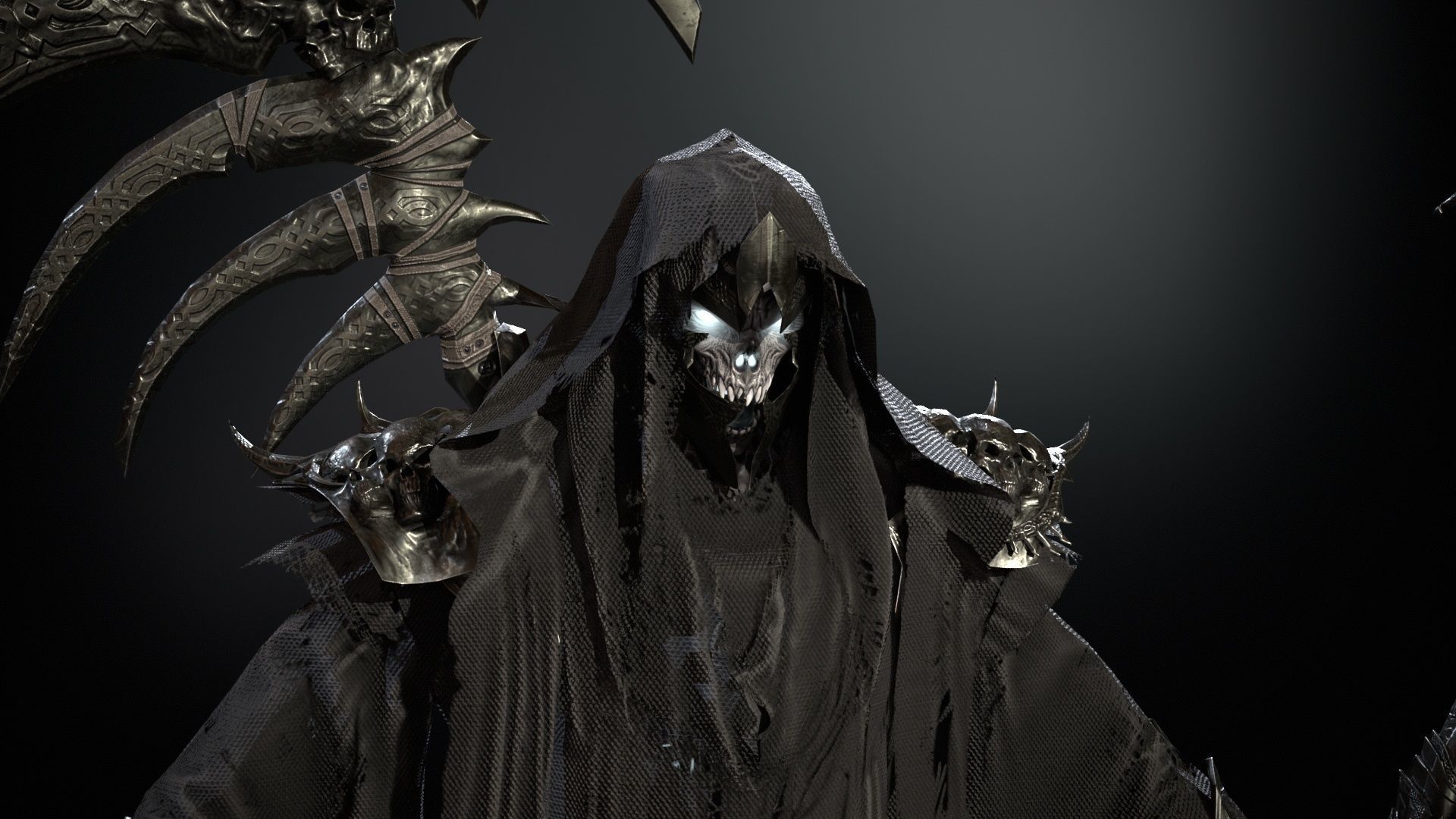 Ripper ghost Low-poly 3D model_25