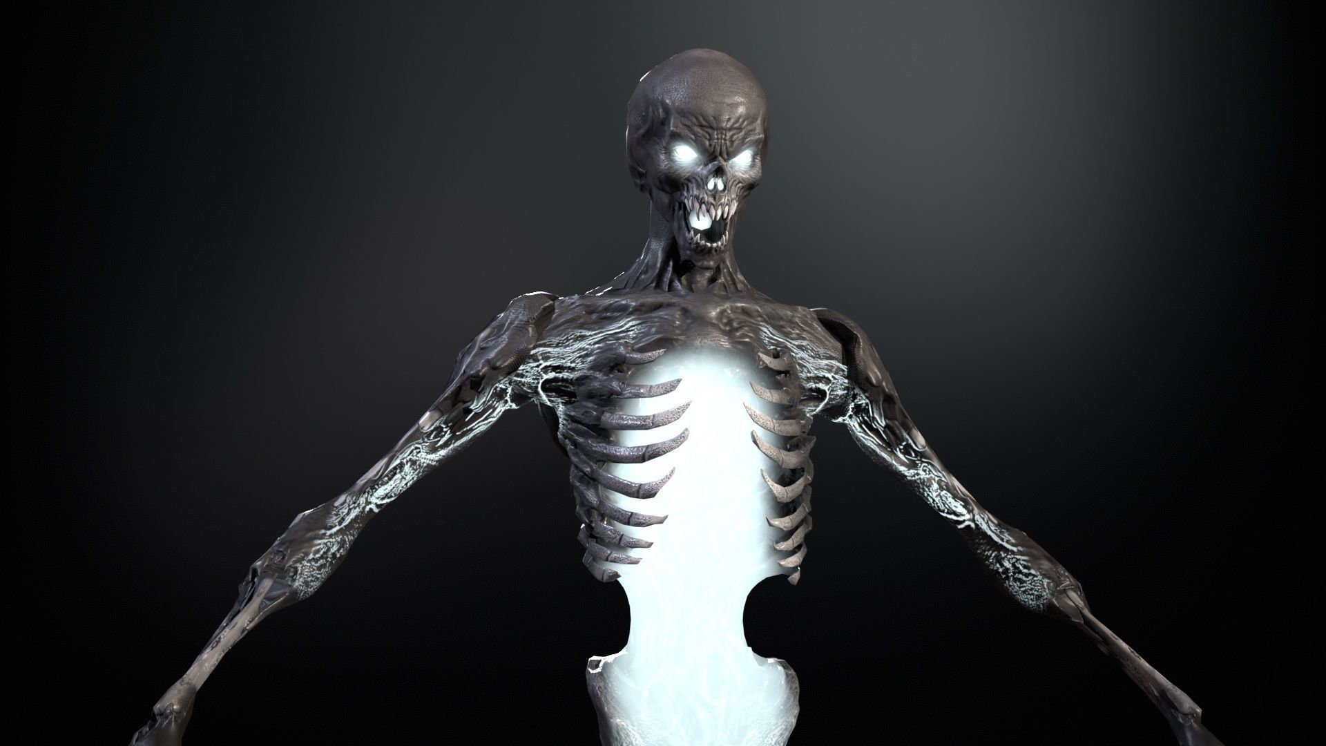 Ripper ghost Low-poly 3D model_36