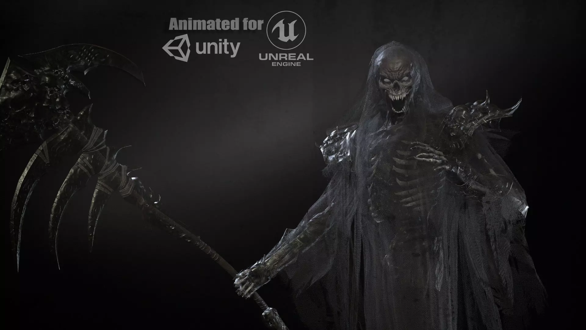 Ripper ghost Low-poly 3D model_0