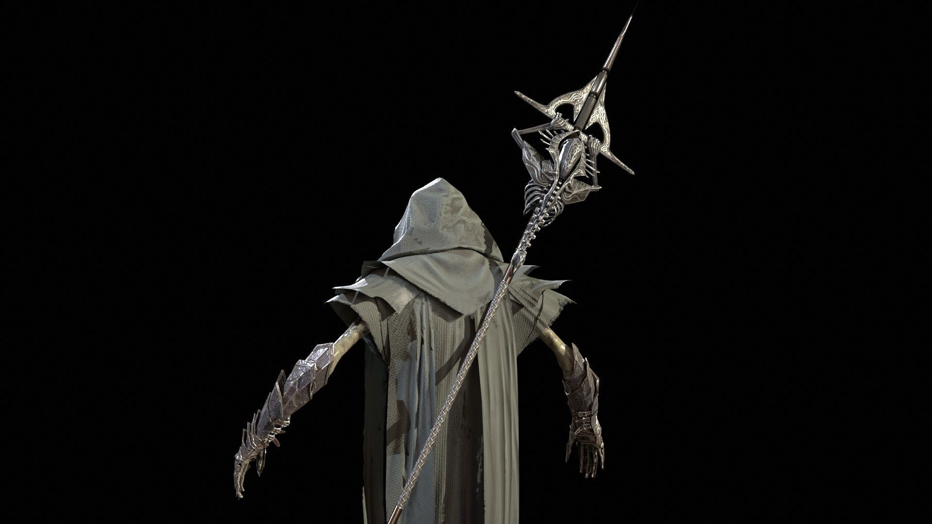 Ripper ghost Low-poly 3D model_3