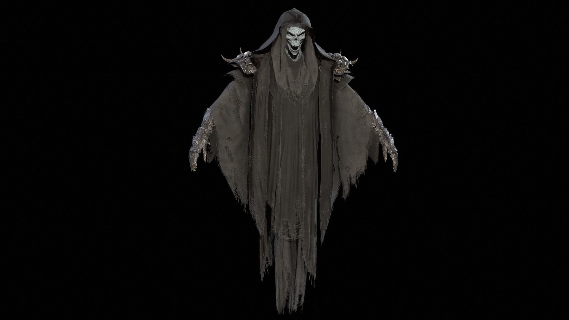 Ripper ghost Low-poly 3D model_20