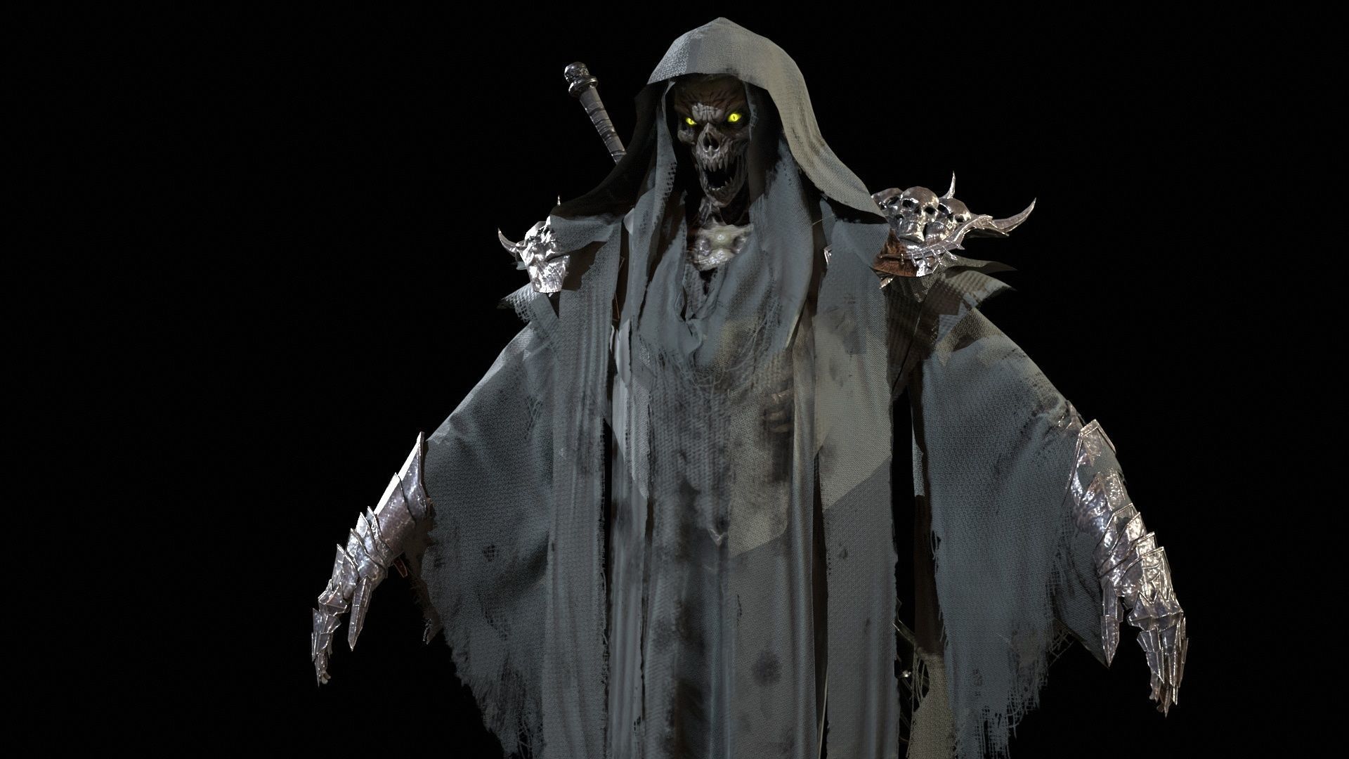 Ripper ghost Low-poly 3D model_42