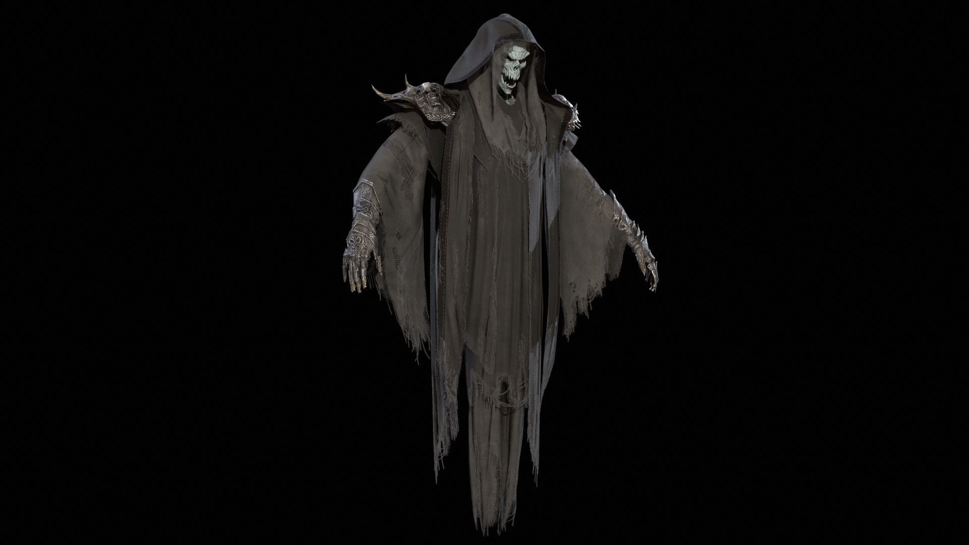 Ripper ghost Low-poly 3D model_26