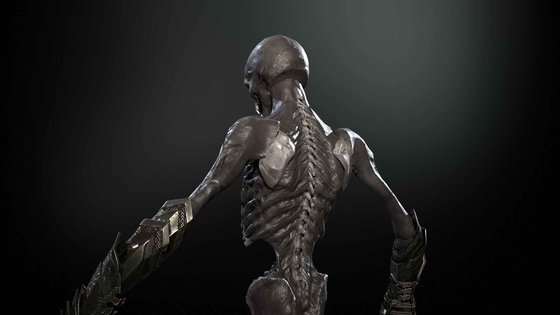 Ripper ghost Low-poly 3D model_32