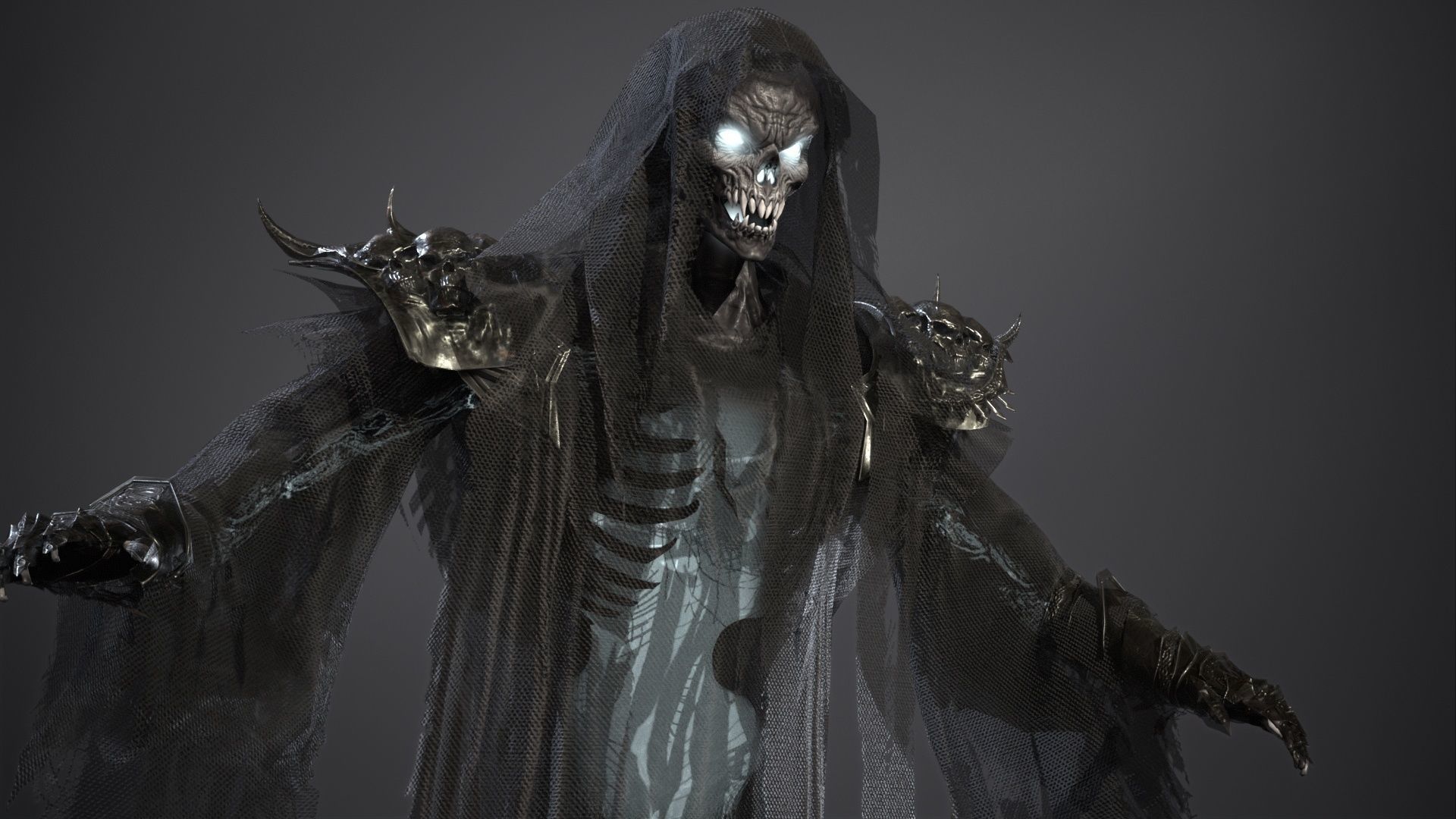 Ripper ghost Low-poly 3D model_10