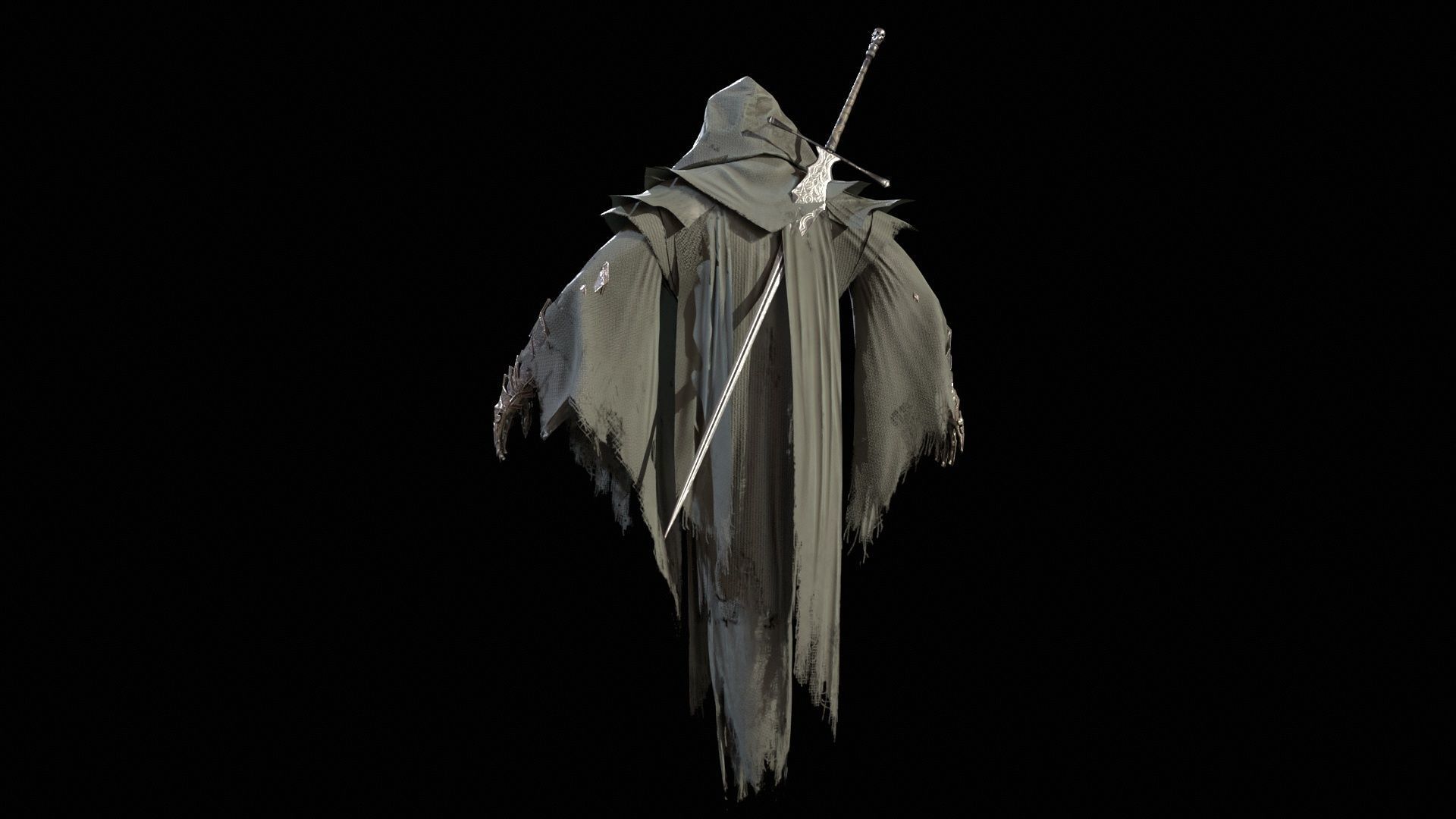 Ripper ghost Low-poly 3D model_48