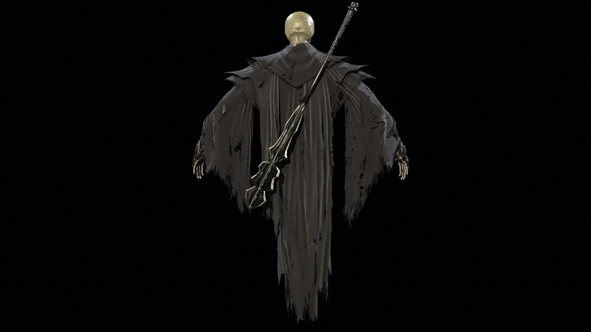 Ripper ghost Low-poly 3D model_18