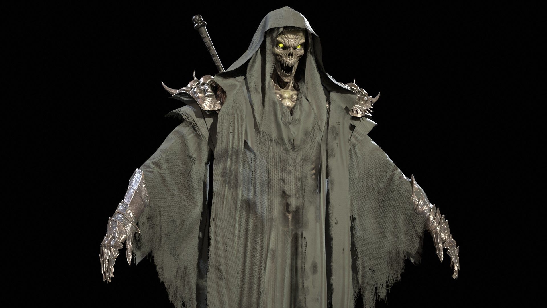 Ripper ghost Low-poly 3D model_41