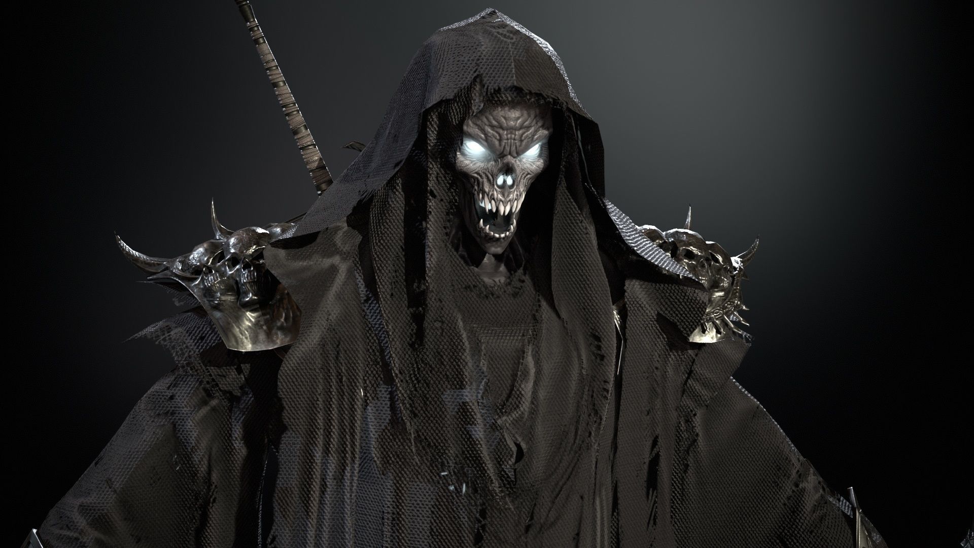 Ripper ghost Low-poly 3D model_17