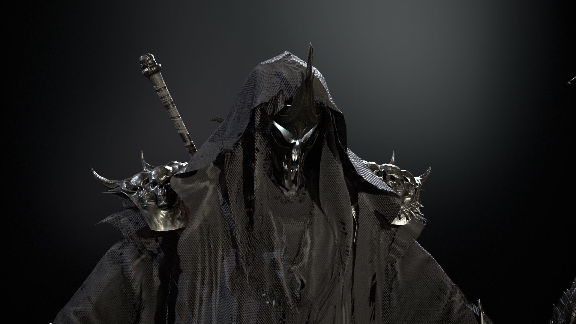 Ripper ghost Low-poly 3D model_19