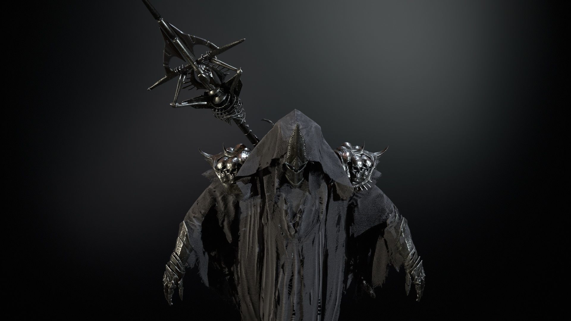 Ripper ghost Low-poly 3D model_34