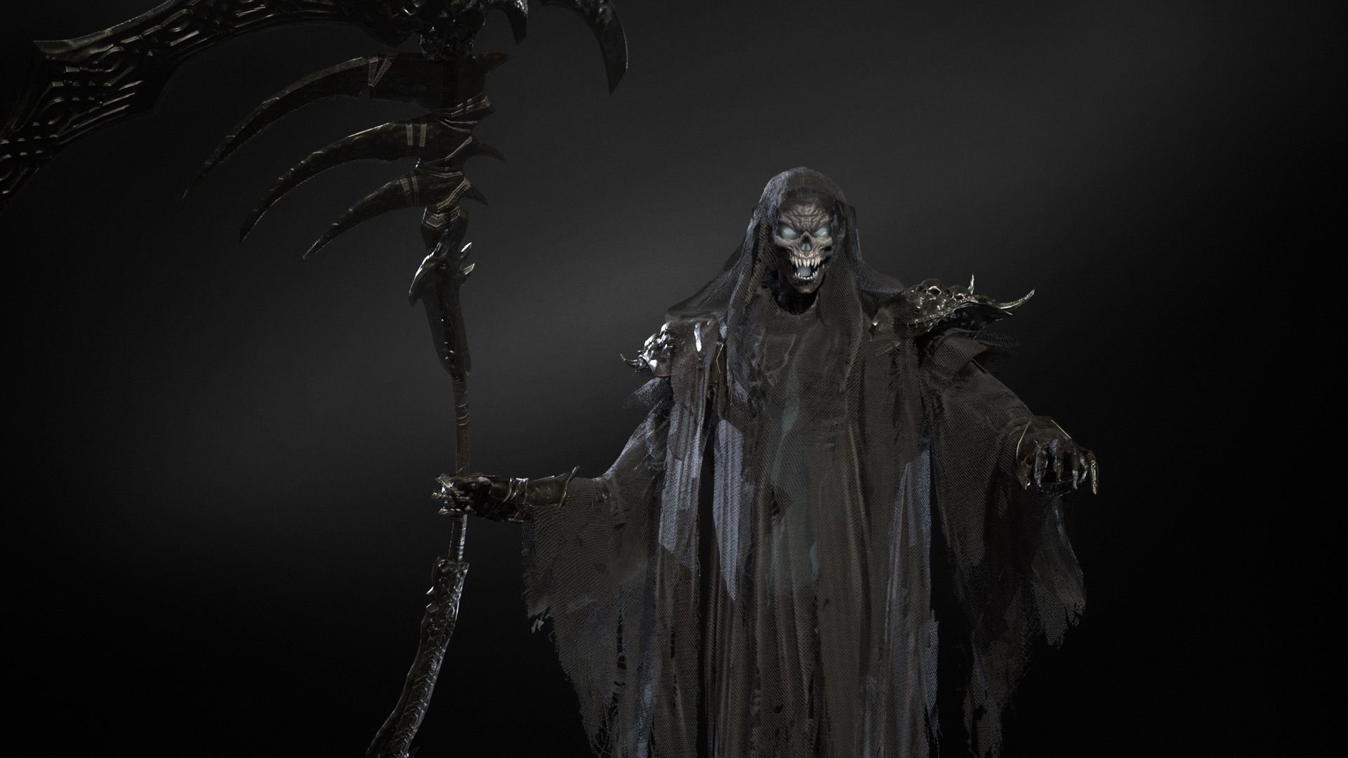 Ripper ghost Low-poly 3D model_24