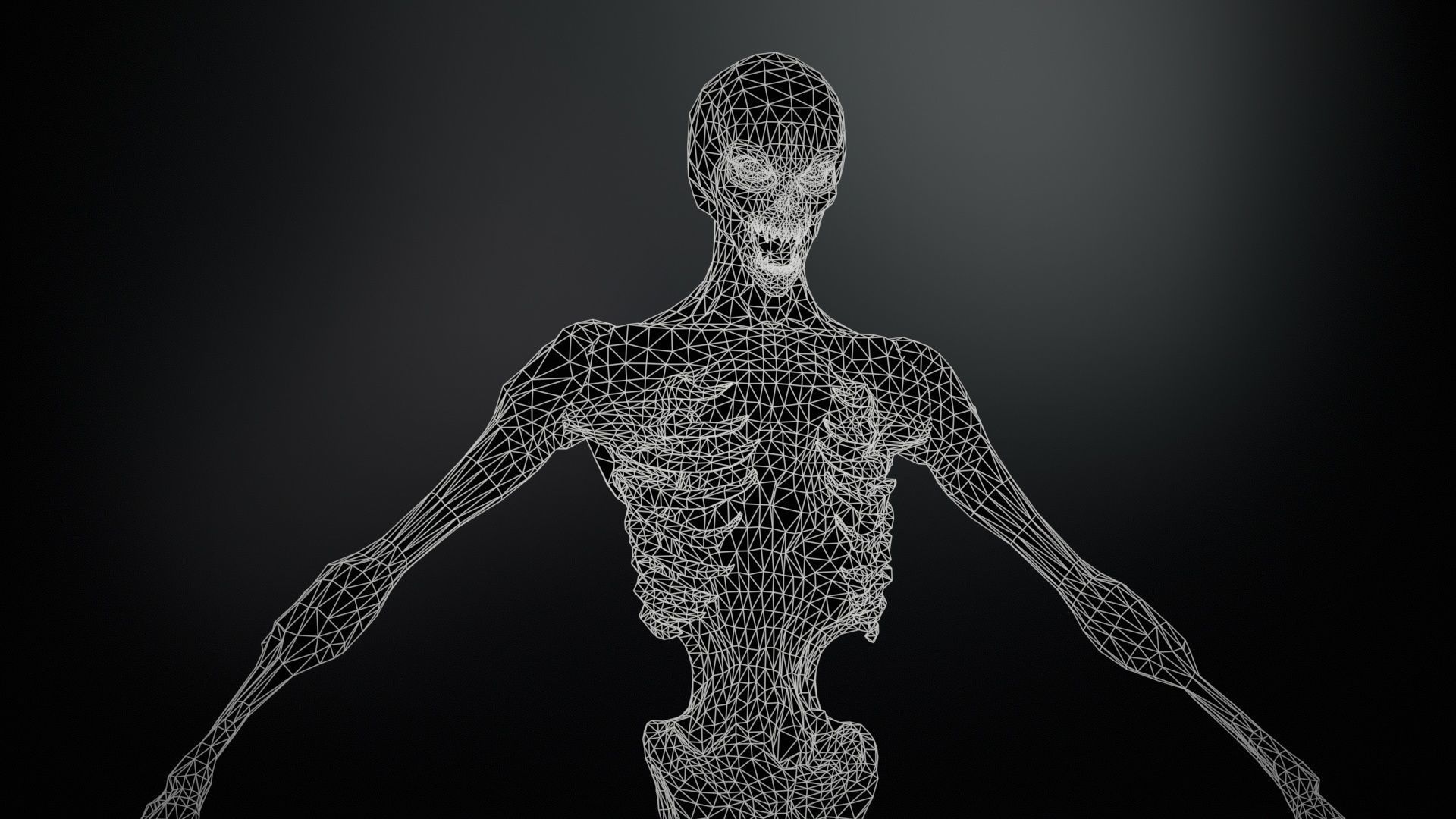 Ripper ghost Low-poly 3D model_38