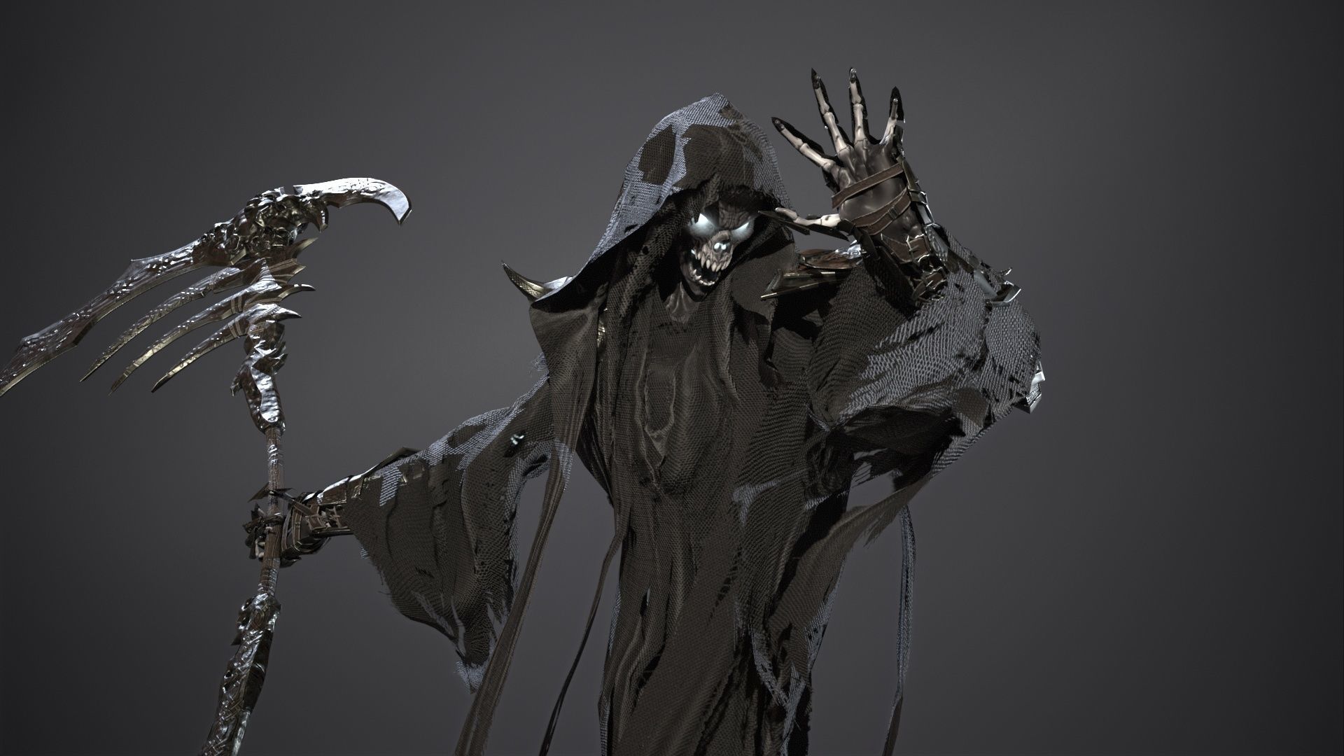 Ripper ghost Low-poly 3D model_4