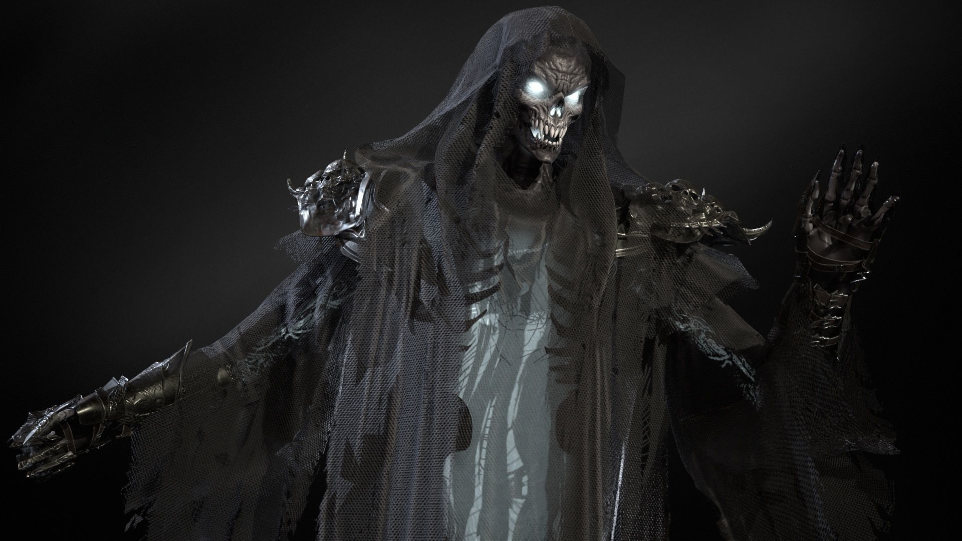 Ripper ghost Low-poly 3D model_13