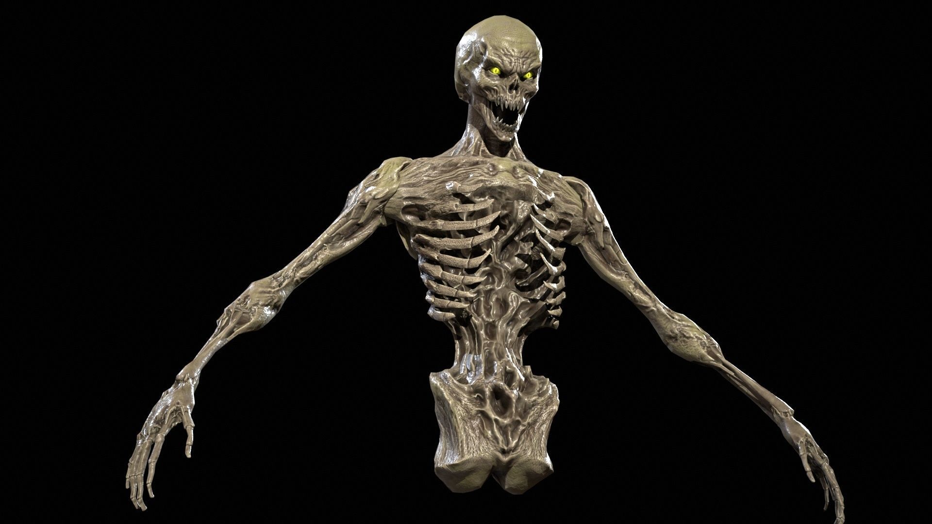 Ripper ghost Low-poly 3D model_43